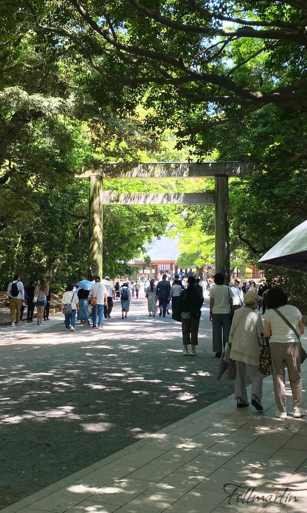 名古屋熱田神宮 あつたじんぐう Nagoya Atsuta Jingu - 前往熱田神宮的路 森林環繞很舒適