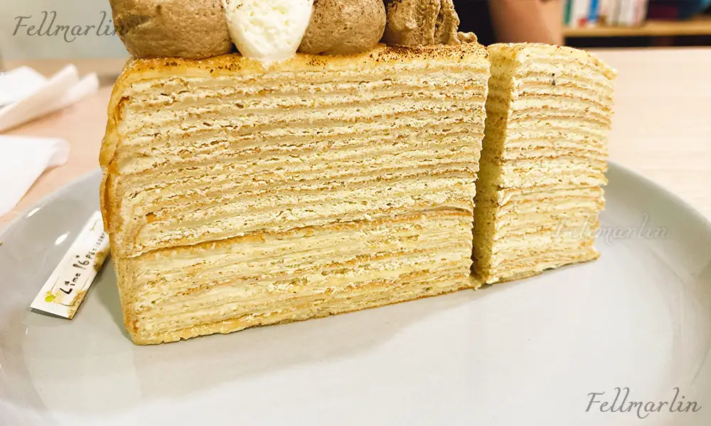 台中北區甜點 萊姆16手作甜點-Lime 16 Patisserie 限量口味 擂茶焙茶花生千層 奶油甜而不膩