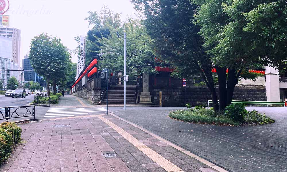 日本東京 從赤坂見附站-前往豐川稻荷 東京別院的路上景色(とうきょう あかさかみつけえき-とよかわいなり)(Tokyo Toyokawa Inari)