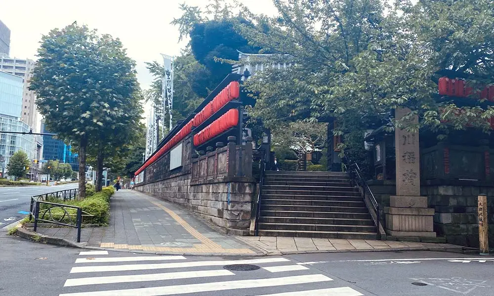 日本東京 從赤坂見附站-前往豐川稻荷 東京別院的路上景色(とうきょう あかさかみつけえき-とよかわいなり)(Tokyo Toyokawa Inari)