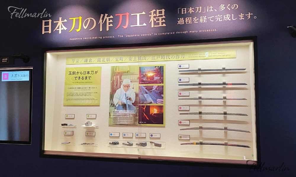 名古屋 刀劍博物館 名古屋刀剣ワールド Samurai Museum Nagoya Touken World 一到2樓就能看到日本刀的製作流程