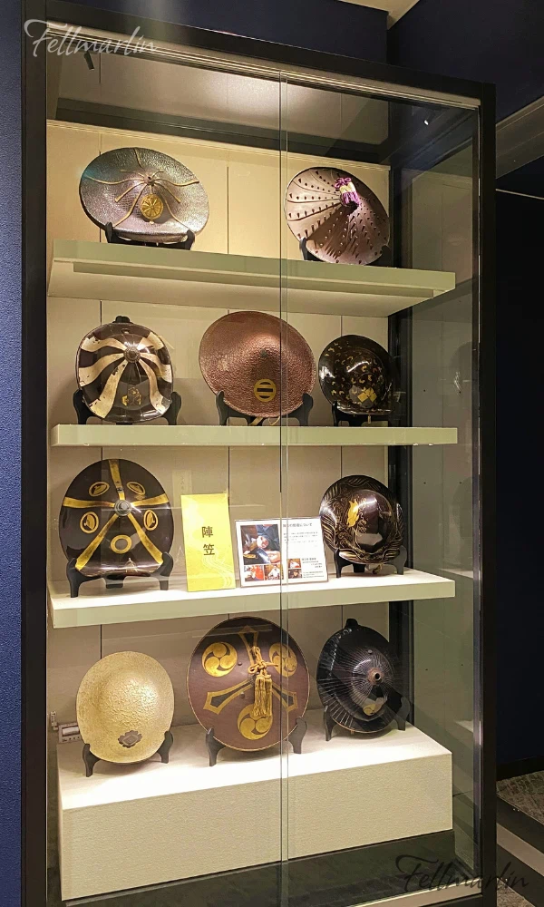 名古屋刀剣ワールド Samurai Museum Nagoya Touken World 2樓展示的陣笠