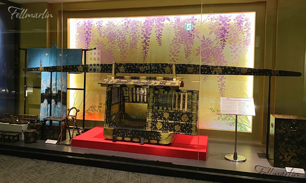 刀劍博物館 名古屋刀剣ワールド Samurai Museum Nagoya Touken World 為津山松平家迎娶越前松平家嫡女箏姬所製的華麗金色女轎