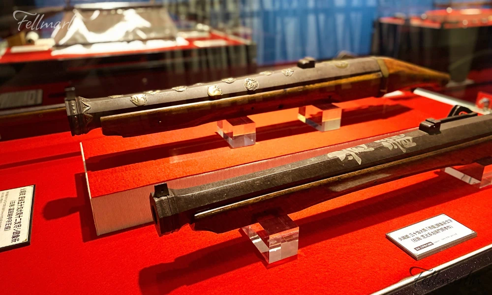 名古屋刀劍博物館 名古屋刀剣ワールド Samurai Museum Nagoya Touken World 3樓槍枝區展示的古老文物品