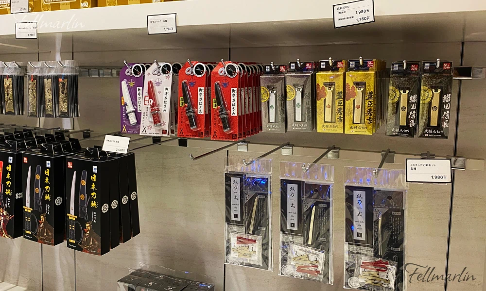 名古屋 刀劍博物館 名古屋刀剣ワールド Samurai Museum Nagoya Touken World 商店販售的指甲刀 剪刀都非常精緻